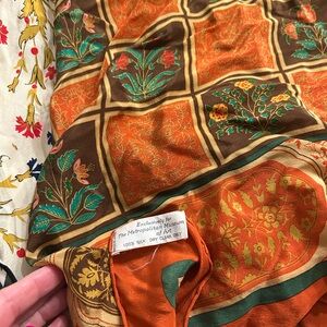 Three beautiful Silk Scarf with Floral Design